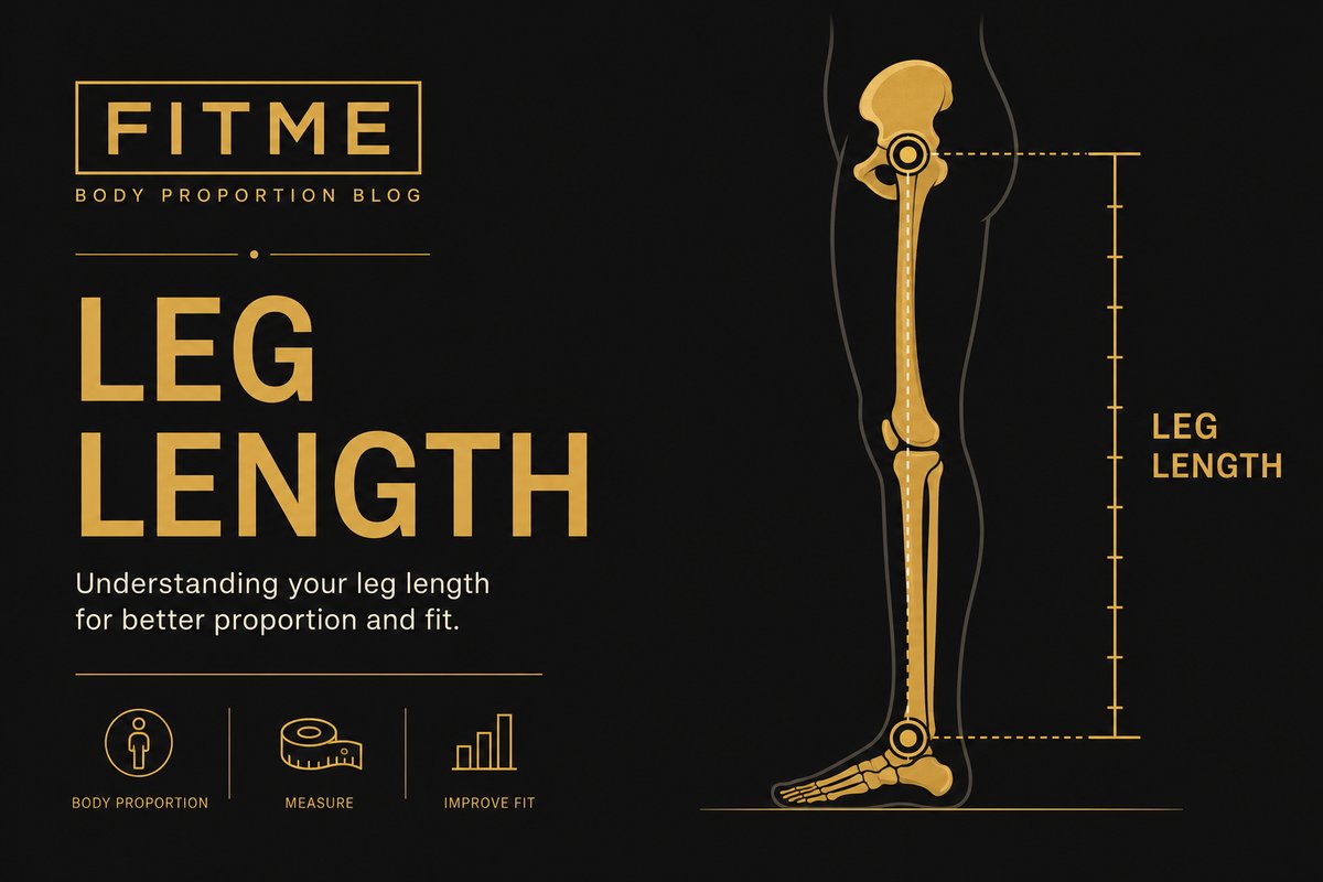 Leg length measurement guide — greater trochanter to ankle in two steps